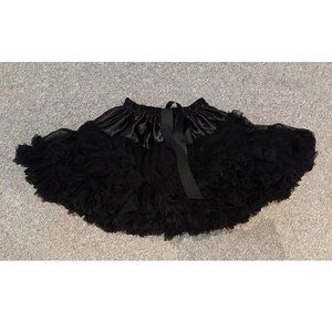 Women's 3-Layered Pleated Tulle Petticoat Tutu Puffy Party Cosplay Skirt